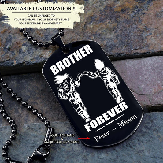 CUSTOMIZED DOG TAG CALL ON ME BROTHER AND WE WILL FIGHT THEM TOGETHER