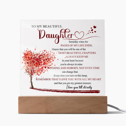 Beautiful Keepsake Gift for Daughter - Color Changing Lamp of Eternal Love - Perfect Gift
