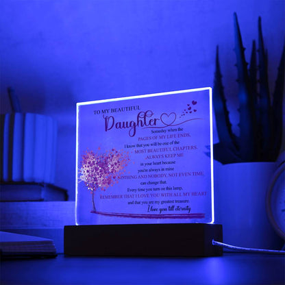 Beautiful Keepsake Gift for Daughter - Color Changing Lamp of Eternal Love - Perfect Gift